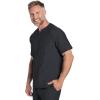 Cherokee Scrubs for Men Zip Henley Top with 3 Pockets & 360° Stretch Fabric – CK812(Pewter)