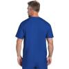 Cherokee Scrubs for Men Zip Henley Top with 3 Pockets & 360° Stretch Fabric – CK812(Royal)