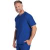 Cherokee Scrubs for Men Zip Henley Top with 3 Pockets & 360° Stretch Fabric – CK812(Royal)