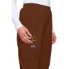 Cherokee Scrubs for Women Cargo Pant Natural Rise Tapered Pull-On Bottom with 4 Pockets , Fade Resistant Fabric – 4200(Chocolate)