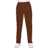 Cherokee Scrubs for Women Cargo Pant Natural Rise Tapered Pull-On Bottom with 4 Pockets , Fade Resistant Fabric – 4200(Chocolate)