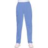Cherokee Scrubs for Women Cargo Pant Natural Rise Tapered Pull-On Bottom with 4 Pockets , Fade Resistant Fabric – 4200(Ciel)