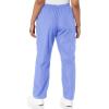 Cherokee Scrubs for Women Cargo Pant Natural Rise Tapered Pull-On Bottom with 4 Pockets , Fade Resistant Fabric – 4200(Ciel)