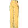 Cherokee Scrubs for Women Cargo Pant Natural Rise Tapered Pull-On Bottom with 4 Pockets , Fade Resistant Fabric – 4200(Dandelion)