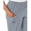 Cherokee Scrubs for Women Cargo Pant Natural Rise Tapered Pull-On Bottom with 4 Pockets , Fade Resistant Fabric – 4200(Grey)
