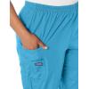 Cherokee Scrubs for Women Cargo Pant Natural Rise Tapered Pull-On Bottom with 4 Pockets , Fade Resistant Fabric – 4200(Mali-blue)