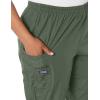 Cherokee Scrubs for Women Cargo Pant Natural Rise Tapered Pull-On Bottom with 4 Pockets , Fade Resistant Fabric – 4200(Olive)