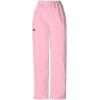 Cherokee Scrubs for Women Cargo Pant Natural Rise Tapered Pull-On Bottom with 4 Pockets , Fade Resistant Fabric – 4200(Pink Blush)