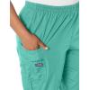 Cherokee Scrubs for Women Cargo Pant Natural Rise Tapered Pull-On Bottom with 4 Pockets , Fade Resistant Fabric – 4200(Surgical Green)