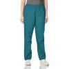 Cherokee Scrubs for Women Cargo Pant Natural Rise Tapered Pull-On Bottom with 4 Pockets , Fade Resistant Fabric – 4200(Teal Blue)