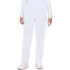 Cherokee Scrubs for Women Cargo Pant Natural Rise Tapered Pull-On Bottom with 4 Pockets , Fade Resistant Fabric – 4200(White)