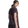 Cherokee Scrubs for Women V-Neck Printed Scrub Top Modern Classic Fit with Side Angled Pockets & Shaping Darts – TF626(My Bright Future)