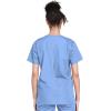 Cherokee Unisex Scrub Set for Men & Women V-Neck Top & Drawstring Pant Medical Uniform 3 Pockets, Durable Easy Care – WW530C(Blue)