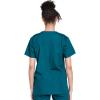 Cherokee Unisex Scrub Set for Men & Women V-Neck Top & Drawstring Pant Medical Uniform 3 Pockets, Durable Easy Care – WW530C(Caribbean Blue)