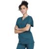 Cherokee Unisex Scrub Set for Men & Women V-Neck Top & Drawstring Pant Medical Uniform 3 Pockets, Durable Easy Care – WW530C(Caribbean Blue)