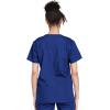Cherokee Unisex Scrub Set for Men & Women V-Neck Top & Drawstring Pant Medical Uniform 3 Pockets, Durable Easy Care – WW530C(Galaxy Blue)