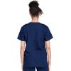 Cherokee Unisex Scrub Set for Men & Women V-Neck Top & Drawstring Pant Medical Uniform 3 Pockets, Durable Easy Care – WW530C(Navy)