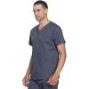Cherokee Unisex Scrub Set for Men & Women V-Neck Top & Drawstring Pant Medical Uniform 3 Pockets, Durable Easy Care – WW530C(Pewter)