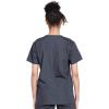 Cherokee Unisex Scrub Set for Men & Women V-Neck Top & Drawstring Pant Medical Uniform 3 Pockets, Durable Easy Care – WW530C(Pewter)