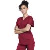 Cherokee Unisex Scrub Set for Men & Women V-Neck Top & Drawstring Pant Medical Uniform 3 Pockets, Durable Easy Care – WW530C(Red)