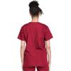 Cherokee Unisex Scrub Set for Men & Women V-Neck Top & Drawstring Pant Medical Uniform 3 Pockets, Durable Easy Care – WW530C(Red)