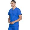 Cherokee Unisex Scrub Set for Men & Women V-Neck Top & Drawstring Pant Medical Uniform 3 Pockets, Durable Easy Care – WW530C(Royal)