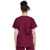 Cherokee Unisex Scrub Set for Men & Women V-Neck Top & Drawstring Pant Medical Uniform 3 Pockets, Durable Easy Care – WW530C(Wine)