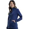 Cherokee Women Warm Up Scrubs Jacket Workwear Revolution Zip Front Knit WW371