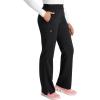 Cherokee Women’s Scrub Pants, Mid-Rise Pull-On Straight Leg Bottom with 5 Pockets – CK136A(Black)