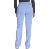 Cherokee Women’s Scrub Pants, Mid-Rise Pull-On Straight Leg Bottom with 5 Pockets – CK136A(Blissful Sky)