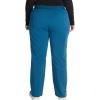 Cherokee Women’s Scrub Pants, Mid-Rise Pull-On Straight Leg Bottom with 5 Pockets – CK136A(Caribbean Blue)