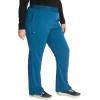 Cherokee Women’s Scrub Pants, Mid-Rise Pull-On Straight Leg Bottom with 5 Pockets – CK136A(Caribbean Blue)