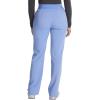 Cherokee Women’s Scrub Pants, Mid-Rise Pull-On Straight Leg Bottom with 5 Pockets – CK136A(Ciel)
