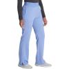 Cherokee Women’s Scrub Pants, Mid-Rise Pull-On Straight Leg Bottom with 5 Pockets – CK136A(Ciel)