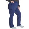 Cherokee Women’s Scrub Pants, Mid-Rise Pull-On Straight Leg Bottom with 5 Pockets – CK136A(Navy)