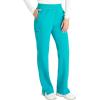 Cherokee Women’s Scrub Pants, Mid-Rise Pull-On Straight Leg Bottom with 5 Pockets – CK136A(Teal Blue)