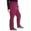 Cherokee Women’s Scrub Pants, Mid-Rise Pull-On Straight Leg Bottom with 5 Pockets – CK136A(Wine)