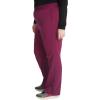 Cherokee Women’s Scrub Pants, Mid-Rise Pull-On Straight Leg Bottom with 5 Pockets – CK136A(Wine)
