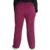 Cherokee Women’s Scrub Pants, Mid-Rise Pull-On Straight Leg Bottom with 5 Pockets – CK136A(Wine)