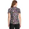 Cherokee Women’s V-Neck Printed Scrub Top Contemporary Fit with Contrast Panels, Princess Seams & Patch Pockets – TF783(Be-you-tiful)