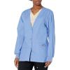 Cherokee Women’s Workwear Scrubs Cardigan Warm-Up Jacket(Ciel)
