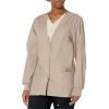 Cherokee Women’s Workwear Scrubs Cardigan Warm-Up Jacket(Khaki)