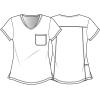 Tooniforms Nurse Gifts Women Scrubs Top Rounded V-Neck TF786(Not Sorry)
