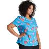 Tooniforms Nurse Gifts Women Scrubs Top Rounded V-Neck TF786(Symbol of Hope)