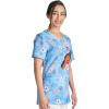 Tooniforms Nurse Gifts Women Scrubs Top V-Neck Print TF761(Beach Buddies)