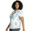Tooniforms Nurse Gifts Women Scrubs Top V-Neck Print TF761(Lotus Garden)