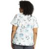 Tooniforms Nurse Gifts Women Scrubs Top V-Neck Print TF761(Lotus Garden)