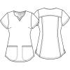 Tooniforms Nurse Gifts Women Scrubs Top V-Neck Print TF761(Remember)