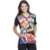Tooniforms Women Scrubs Top V-Neck TF637(Bert and Ernie)