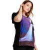 Tooniforms Women Scrubs Top V-Neck TF637(Sisters Together)